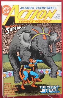 Action Comics Weekly DC Comics Comic Book #630 1988 Bagged Boarded | eBay