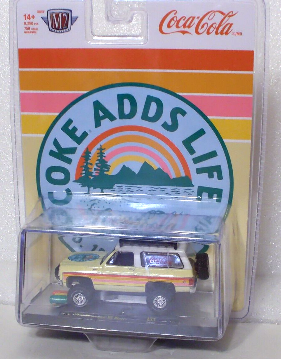 M2 Machines Coca Cola 1973 Chevrolet K5 Blazer 1:64 Diecast