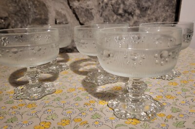 Vintage MiLady Italienisch Champagner - Dessertgläser X 6 - In Originalverpackung