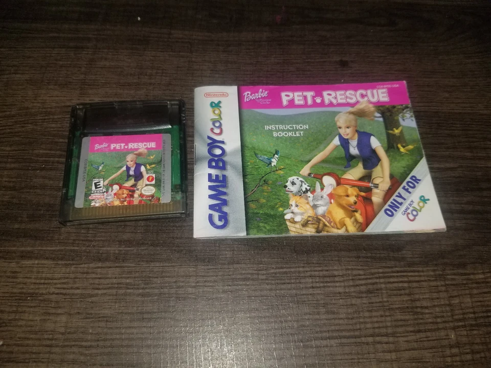 Barbie Ocean Discovery & Pet Rescue Nintendo Game Boy Color Kelly Club w 2 Books - Image 3 of 4