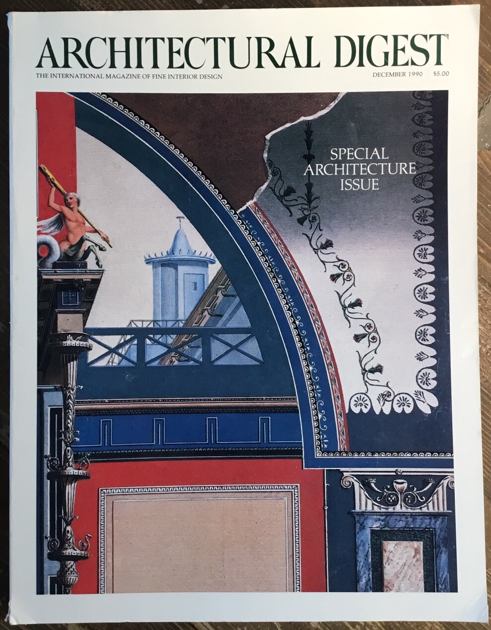 Architectural Digest Magazine December 1990 Special Architectural Issue