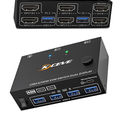 sharing switch Splitter Adapter HDMI/USB3.0  KVM Switch KVM Splitter Extender 4K