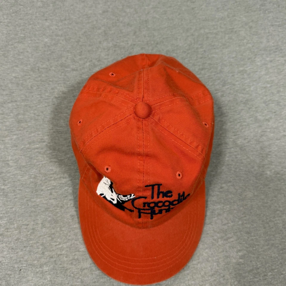 Vintage Crocodile Hunter Hat Embroidered Rare Y2K Animal Planet Orange Outdoors - Image 4 of 4
