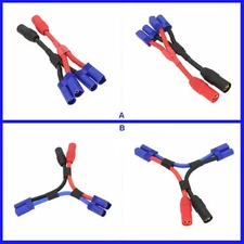 AS150 1 Female to 2 Male EC5 Series Parallel Harness Wire Lipo Battery Adapter