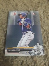LUIS ALMANZAR 2017 BOWMAN PROSPECTS CARD BP-8 PADRES (FIRST ROOKIE BASE)