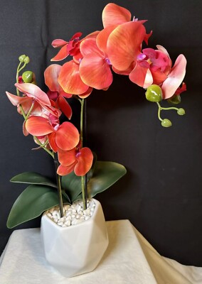 Priority Event Decoration Faux Orchid  In Coral/ Blush Color