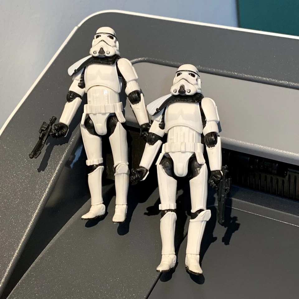 Lot 5pcs 3.75'' Star Vintage Sandtrooper Articulated Figure Chinese Version - Image 4 of 4