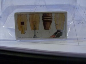 1927 Wills Tobacco Household Hints #5 Replacing Loose Castors  (3)