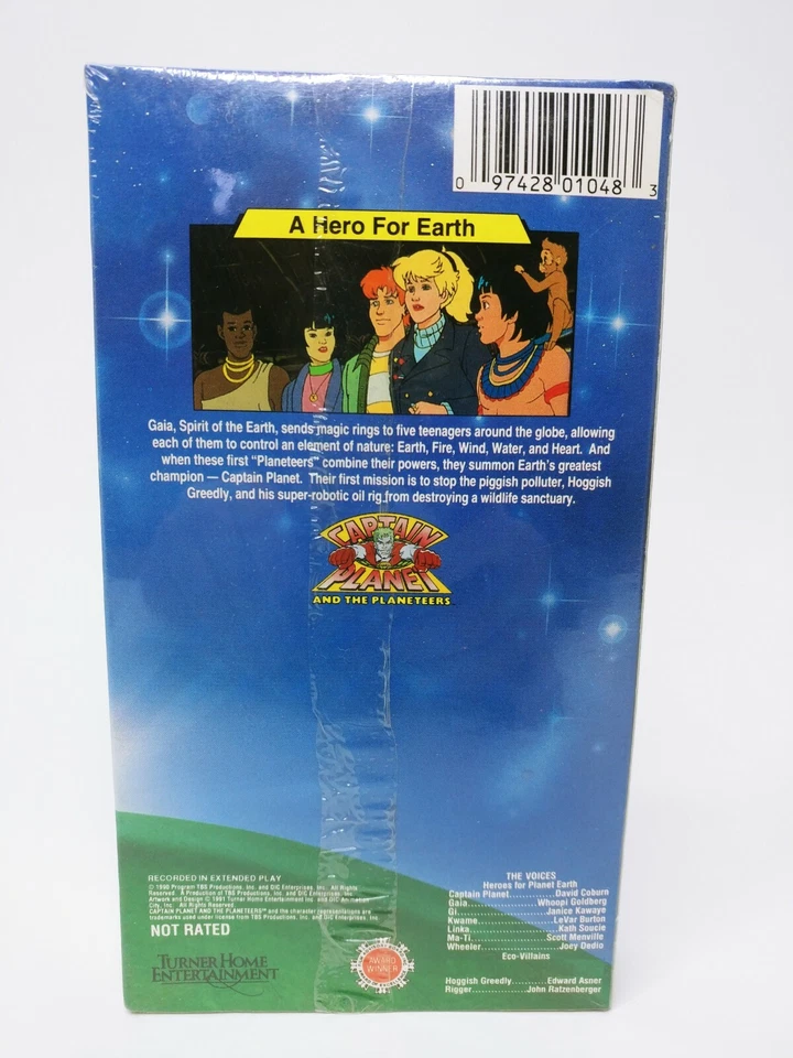 Original Brand New & Sealed "Captain Planet and The Planeteers" TV Show on VHS - Image 4 of 4