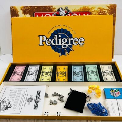 Vintage Monopoly Pedigree Dog Lovers Edition Board Game 2002