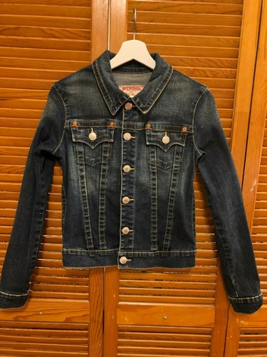 TRUE RELIGION Women's Jean Jacket Large 