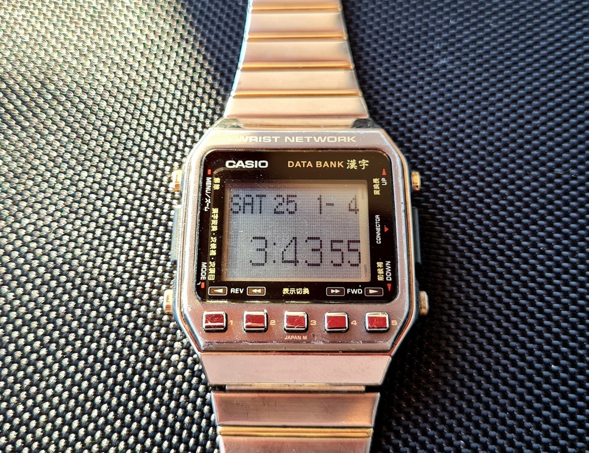 Casio Data Bank Kanji Wrist Network Vintage Digital Men's Casio Data Bank Kanji Wrist Network Vintage Digital Men's