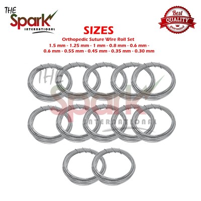 Orthopedic Suture Wire Roll Set Orthopedic Surgical Instruments 10 Pcs Set