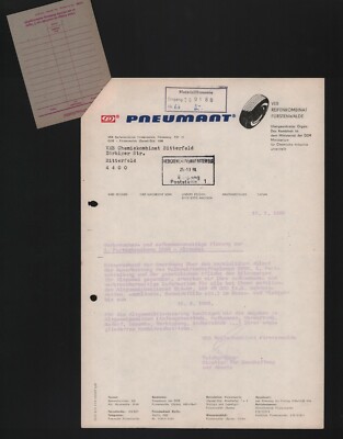 FÜRSTENWALDE, Brief 1988, VEB Reifen-Kombinat Fürstenwalde Pneumant