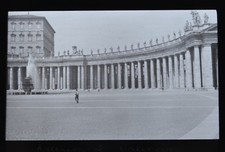 Glass Magic Lantern Slide Photo Italy Exterior Of The Vatican Rome Newton
