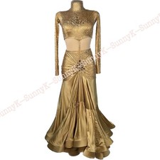 jz Handmade Women Samba Ballroom Swing Salsa Rumba Latin Dance Dress RHYTHM