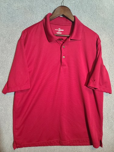 Mens Grand Slam Golf XL Golf Polo Red 