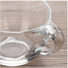 Large Crystal Glass Cup | Transparent Handheld Mug for Daily Use
