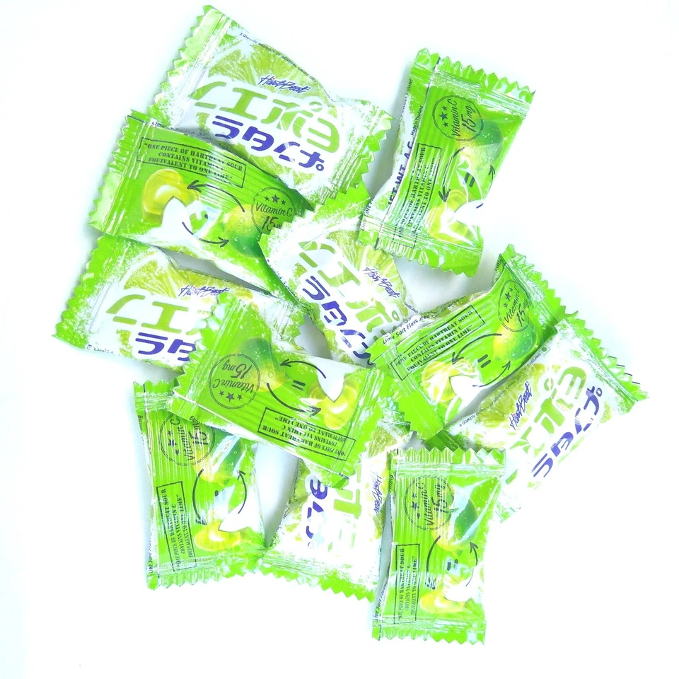 12 caramelos Heartbeat SOUR sabor sal limón lima con vitamina C 15 mg 10 comprimidos Foto 4 de 4