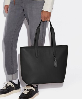 COACH ブラックレザーサリバントート s-l400.jpg
