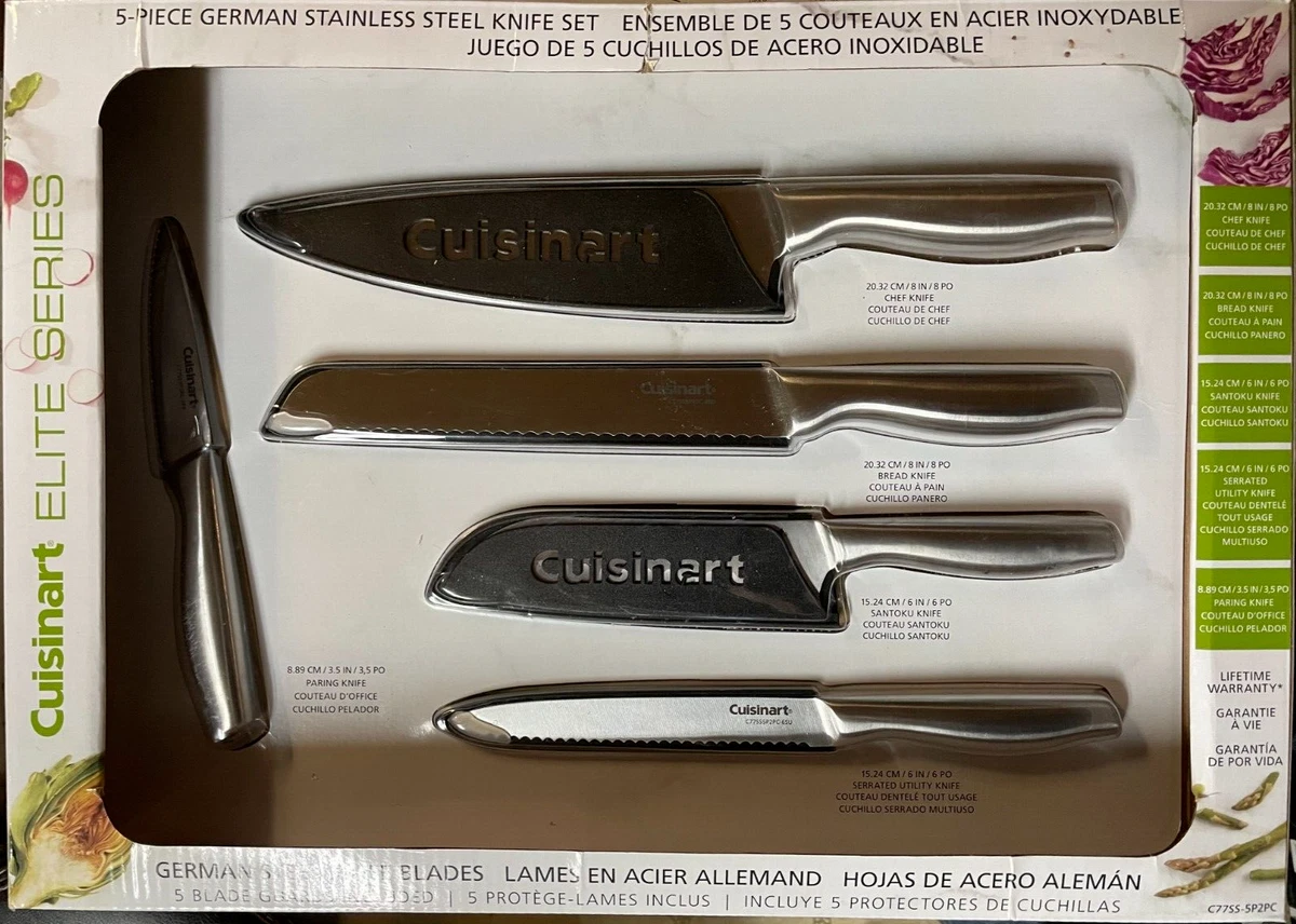 Cuisinart 5-piece German Stainless Steel Knife Set