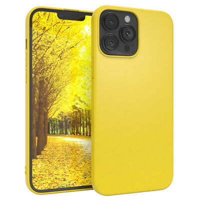 Für Apple iPhone 13 Pro Max Schutzhülle TPU Backcover Tasche Slim Etui Matt Gelb