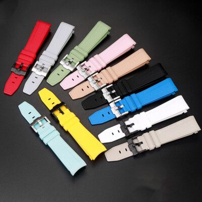 20mm Watch Band Strap for MoonSwatch Omega X Swatch Silicone Curved End + Tools
