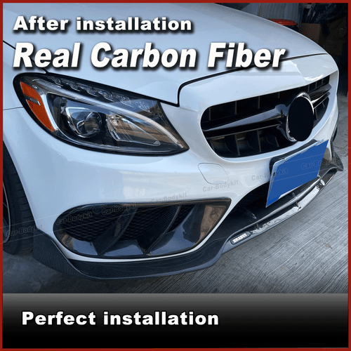 2xCarbon Lufteinlass Entlüftung Air Vent für Merceben Benz W205 C-Klasse C43 AMG - Bild 4 von 13