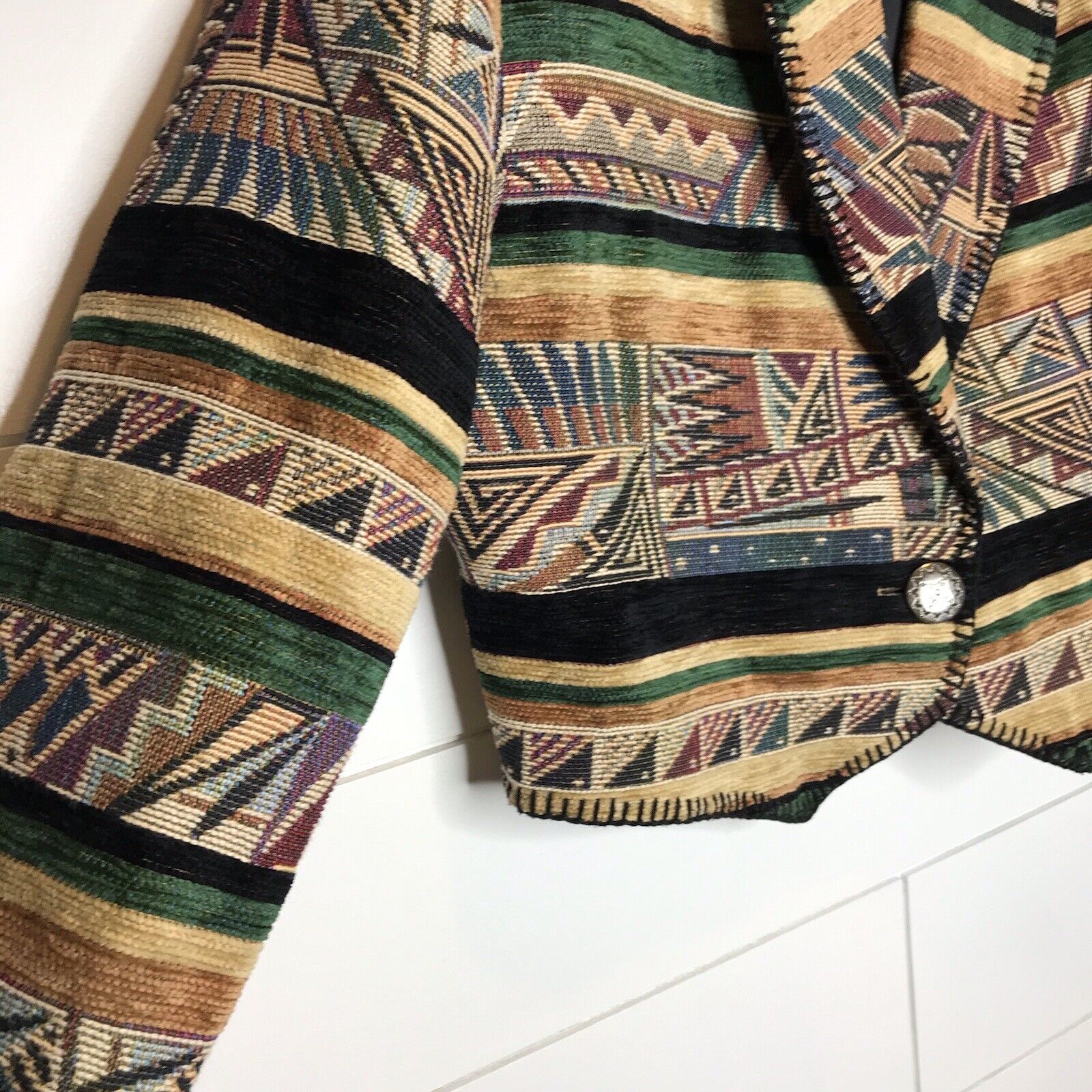 Vintage Scott Taylor Southwestern Tapestry Jacket… - image 5