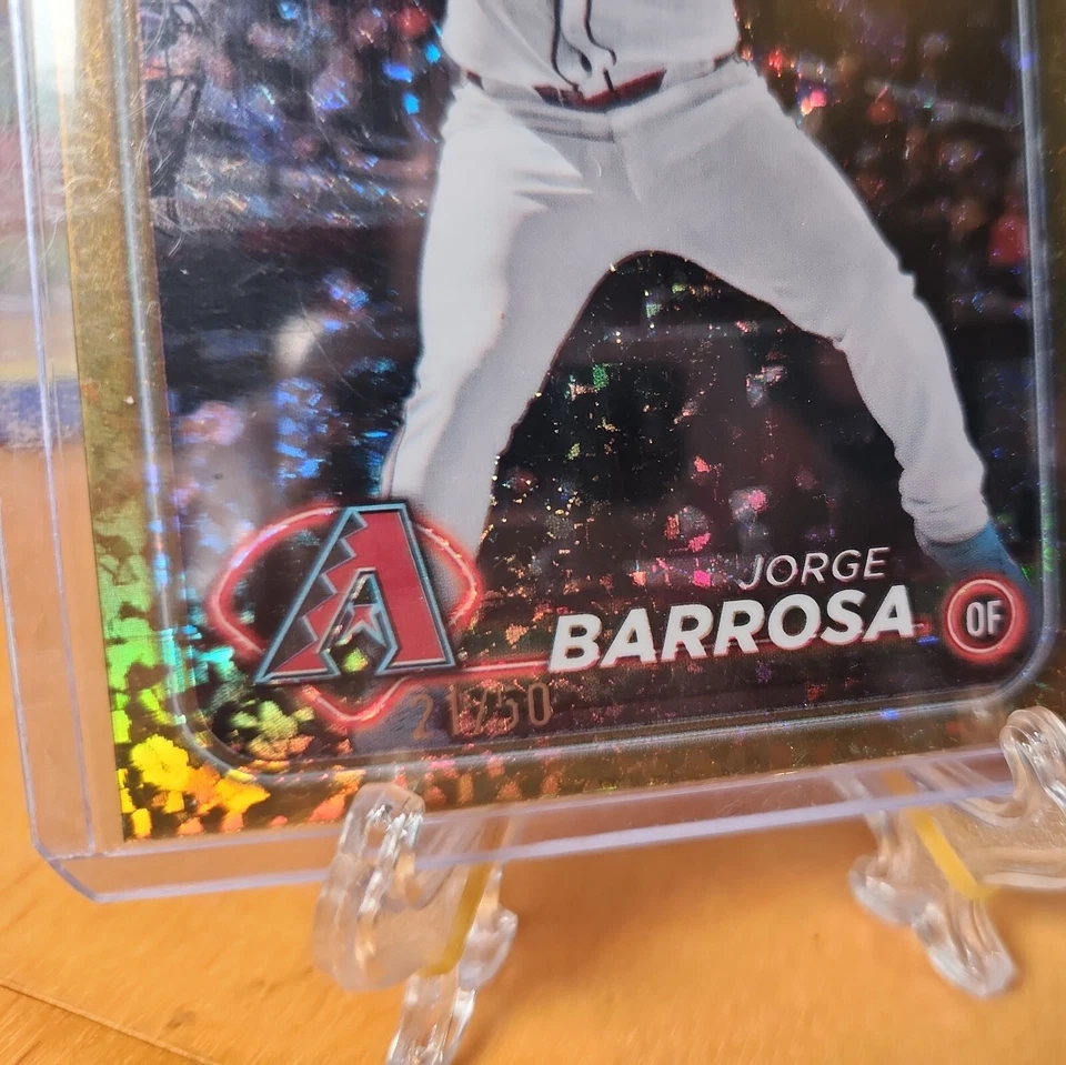 JORGE BARROSA - #21/50 - RC GOLD Speckle - 2024 Topps Chrome Update - Image 3 of 4
