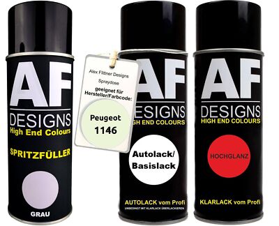 Spritzfüller Set für Peugeot 1146 Eau Vive Klarlack Spritzfüller Grundierung Spr
