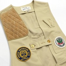VTG 1978 H.C. Jones Maywood Sportsmens Club Shooters Vest Mens S USA Made