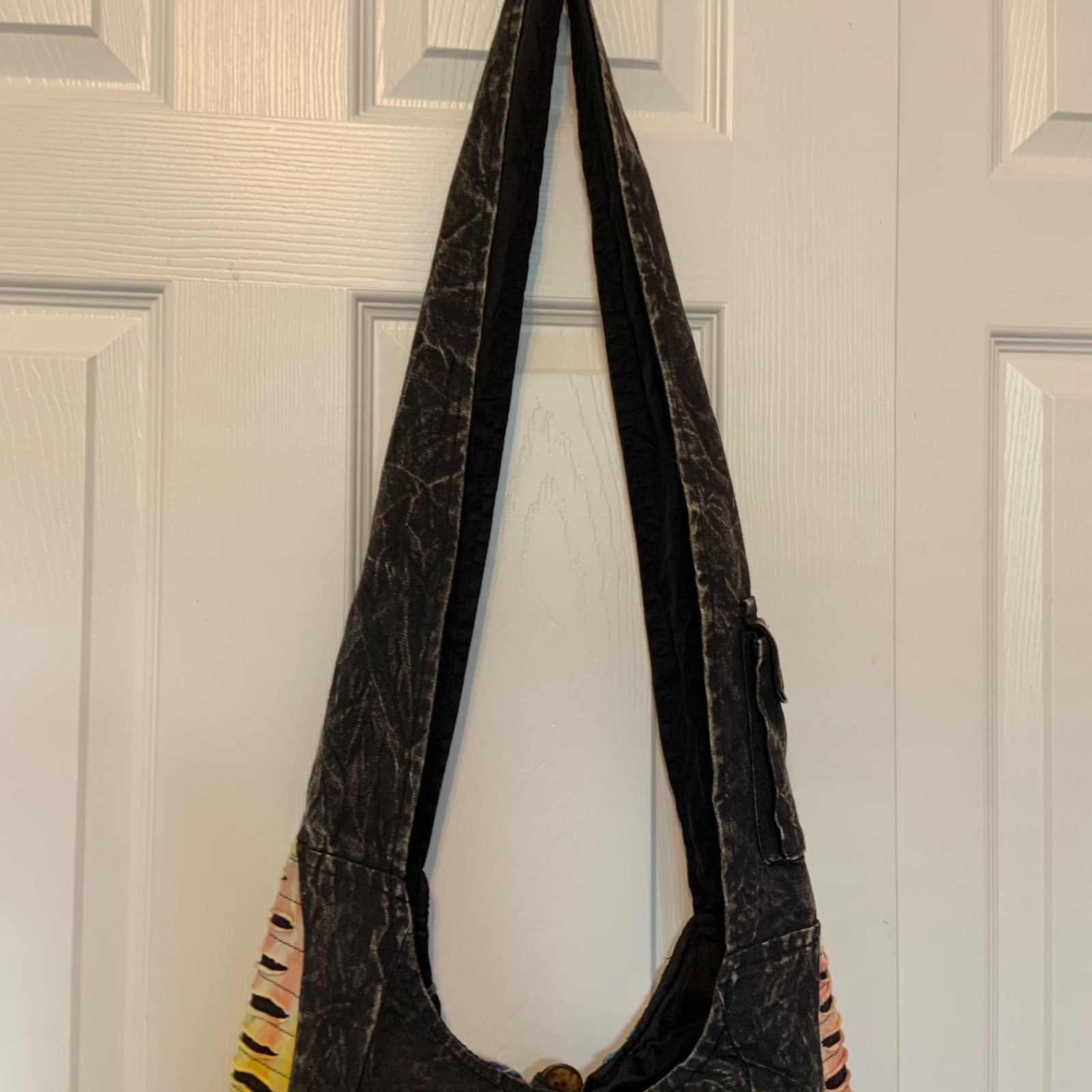 Handmade Multicolored Patchwork Hobo Crossbody Y2… - image 10