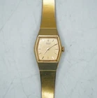 Vintage Seiko Gold Tone 2C20-5790 Hexagon Dial Womens Watch - Needs Battery