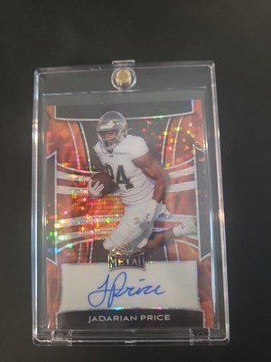 2025 Leaf Metal Football Jadarian Price Fire Pulsar Auto #d 1/1 Notre Dame