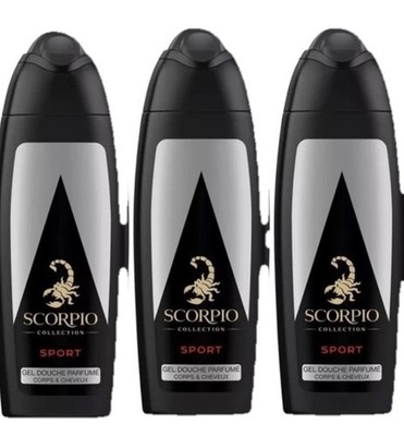 3er Set Duschgel 2/1 Parfumé Scorpio Sport (250ml x 3) - Neu