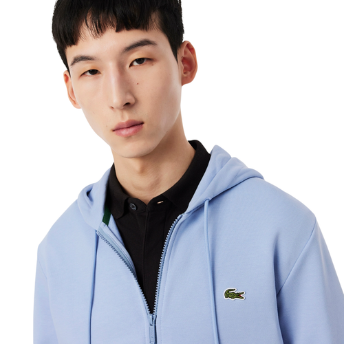 LACOSTE Full Zip Cotton Hoodie Light Blue UVP 130£ - Bild 4 von 7