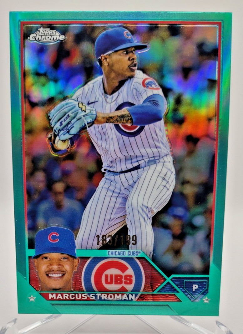 2023 Topps Chrome - Marcus Stroman #212 Aqua Refractor /199 Cubs