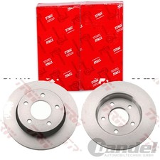2X TRW BREMSSCHEIBEN 265mm VOLL HINTEN PASSEND FÜR MAZDA 3 | DF4419