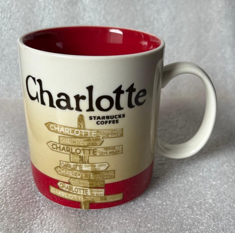 STARBUCKS 2012 CHARLOTTE mug signpost design
