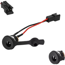 Waterproof DC2.1 Charging Port Socket for Kugoo S1 Scooter Black ABS Material
