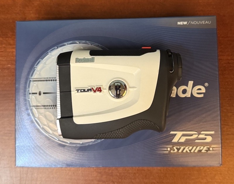 Bushnell Tour V4 Golf Laser Rangefinder PinSeeker JOLT White Black & Dozen TP5’s