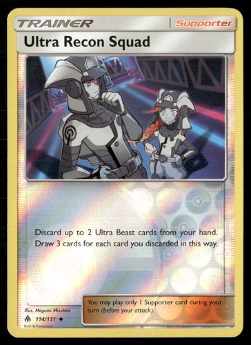 Ultra Recon Squad 114/131 Uncommon Forbidden Light Pokemon Reverse Holo NM