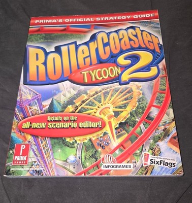 Rollercoaster Tycoon 2 Prima Official Strategy Guide Six Flags NEW