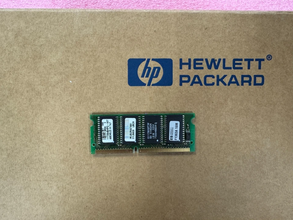 Vintage Samsung 16MB SODIMM Non ECC EDO 144 PIN KMM466F213BS1-L6U HP: F1363A - Image 2 of 2