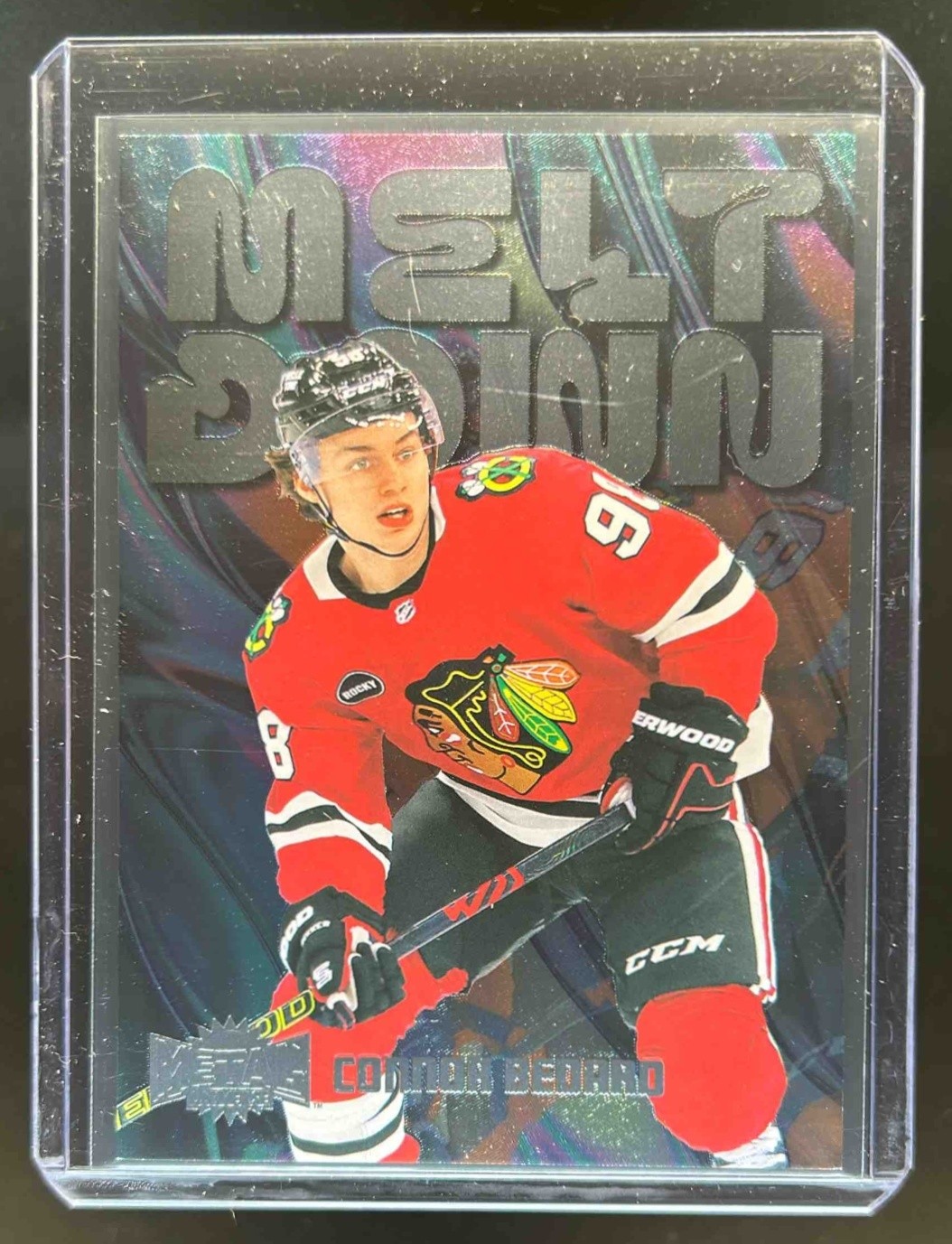 2023-24 Skybox Metal Universe Connor Bedard Meltdown #M5 Blackhawks