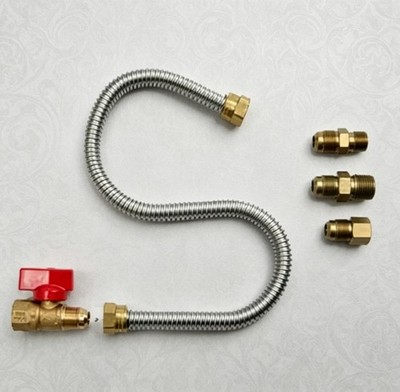Universal Gas Appliance Hook-Up Kit for Home Kitchen and Outdoor Use