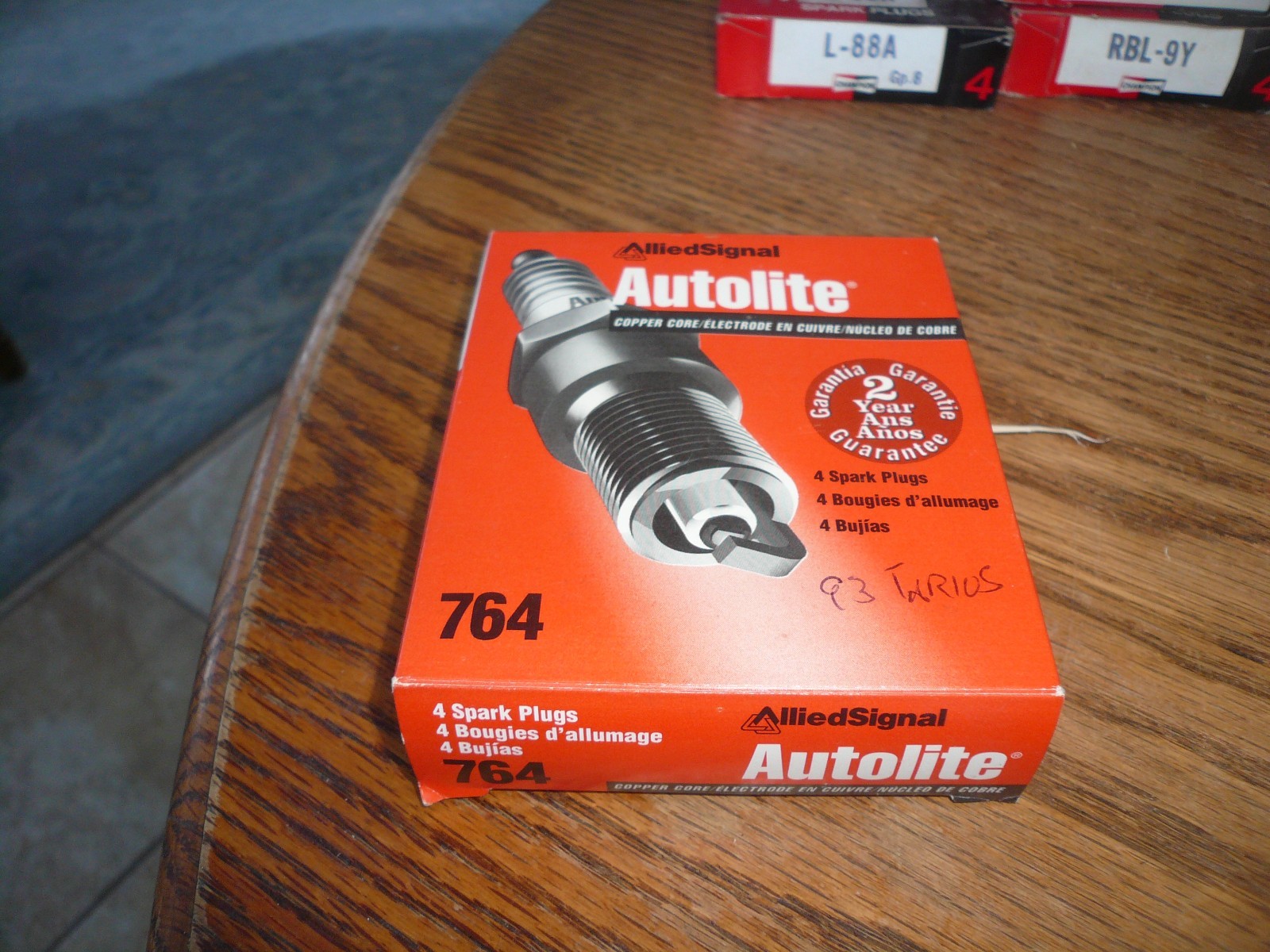 Lot of 4 OEM 764 Autolite Spark Plugs NOS - 2/1