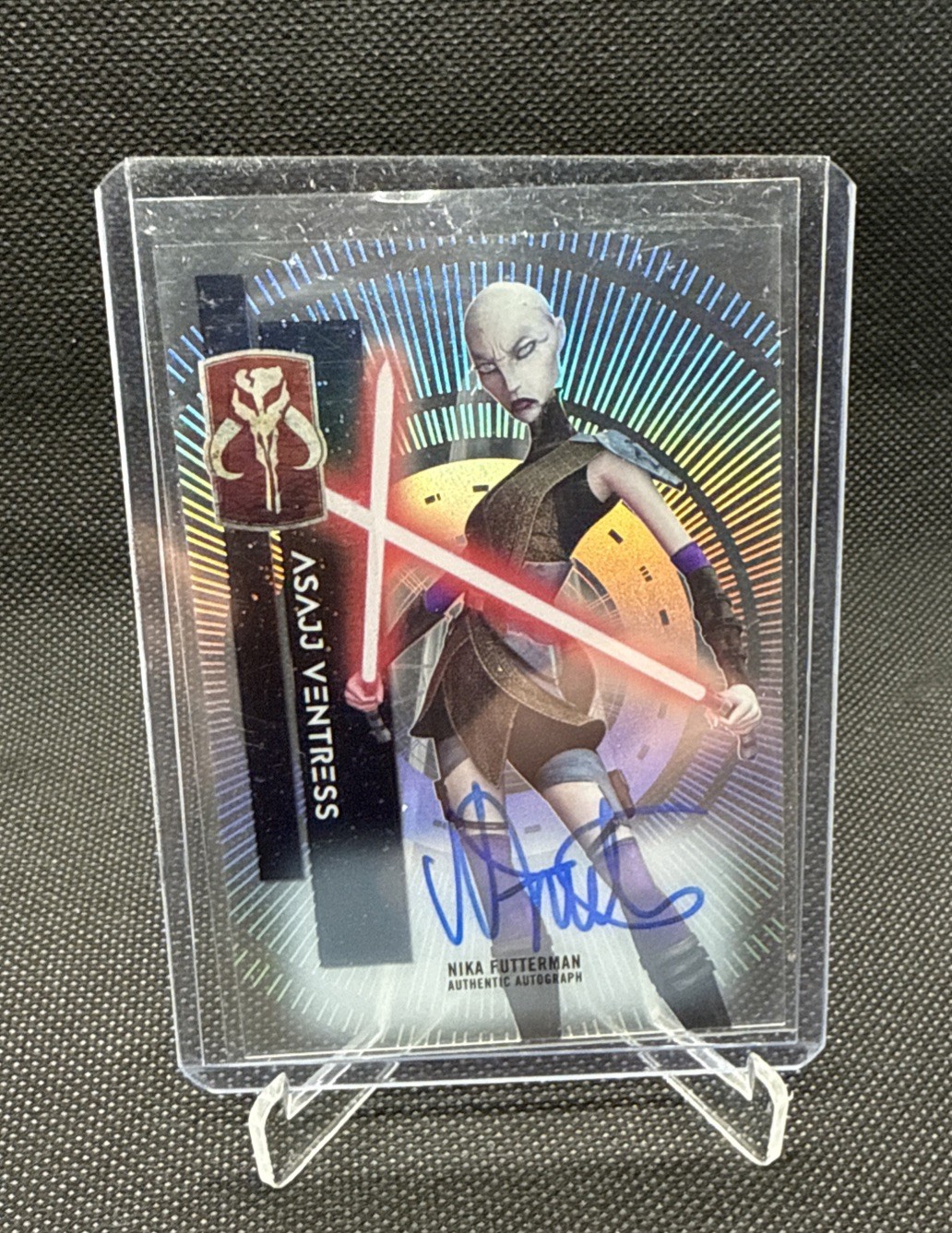 2015 Star Wars High Tec Nika Fetterman Auto Of Asajj Ventress view 2