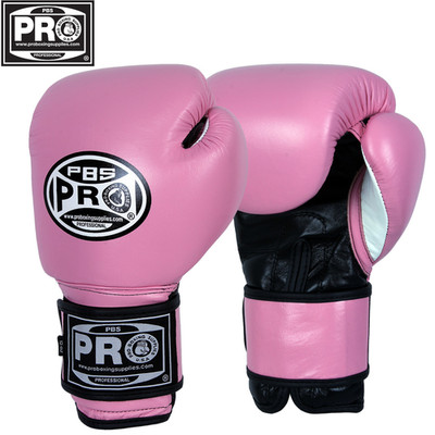 ProBoxing  Leather Boxing Gloves - Pink - Premium Boxing Gloves, Sparring, MMA